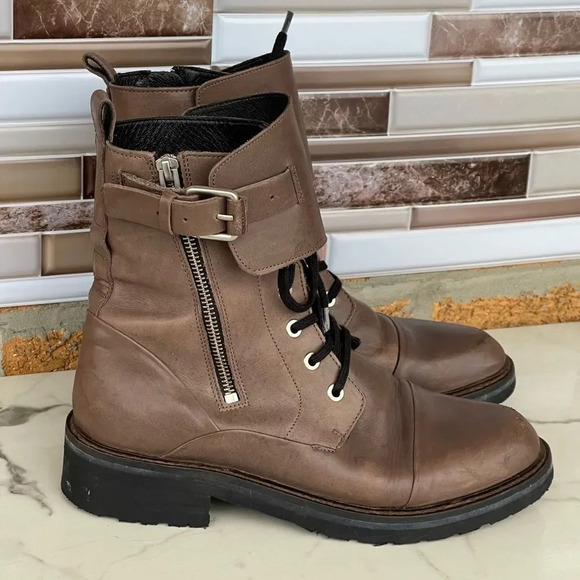 ALLSAINTS Daria Cuffed Combat Boot 39/8.5 - Picture 1 of 15